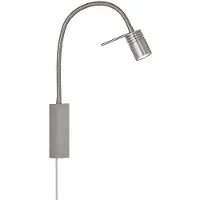 FISCHER&HONSEL GMBH LED vägglampa River, Aluminium / grå / zink, Vardagsrum / matsal, Metall, LED-vägglampa, vägglampa inomhus