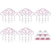 Melitt 30 Stycken Dop Rosenkrans Rosenkrans Dop Gynnar Finger Dop Rosenkrans Roseformade Pärlor med 30 Organzapåsar