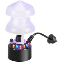 Typecat Mist Maker 12 LED Fogger Vattenfontän Damm Dimmaskin Elektrisk Ultraljudsförstörare med Stänkskydd EU-Kontakt