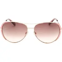 Marc Jacobs brun lins rosa detalj guld solglasögon