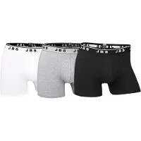 JBS GOTS Kalsonger 3-pack - Vit/Grå/Svart, storlek Small