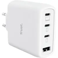 Trust USB-laddare 65 W Power Delivery Vit mobil GaN