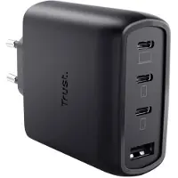 Trust Maxo USB-laddare 65 W QC 4+ Svart Inomhus GaN