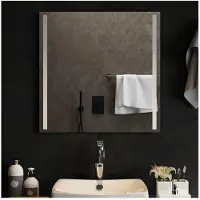 vidaXL Badrumsspegel med LED, 60x60 cm