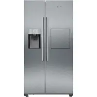 Siemens iQ500 KA93GAIEP - Kylskåp/frys - sida vid sida med vattenbehållare, isbehållare - bredd: 90.8 cm - djup: 76.2 cm - höjd: 178.7 cm - 560 lit...