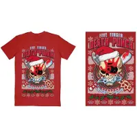 Ginza.se Five Finger Death Punch: Unisex T-Shirt/Zombie Kill Xmas (Red) (Large)