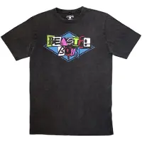 Ginza.se The Beastie Boys: Unisex Stone Wash T-Shirt/Multicolour Logo (Charcoal Grey) (XX-Large)