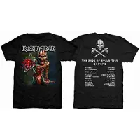 Ginza.se Iron Maiden: Unisex T-Shirt/The Book of Souls European Tour V.1 (Black) (Back Print) (Small)