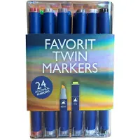NASSAU Round dual markers 24pcs