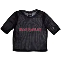 Ginza.se Iron Maiden: Ladies Crop Top/Logo (Black) (Mesh) (Small)