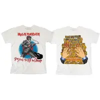Ginza.se Iron Maiden: Unisex T-Shirt/Chicago Mutants (White) (Back Print) (X-Large)