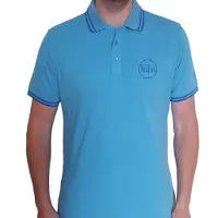 Ginza.se The Beatles: Unisex Polo Shirt/Drum Logo (Light Blue) (Small)