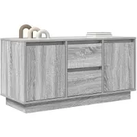 vidaXL TV-bänk med LED-lampor grå sonoma 100x41x50 cm
