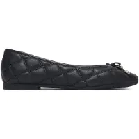 Tommy Hilfiger Logo Charm Quilted Leather Ballerinas