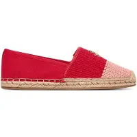 Tommy Hilfiger Logo Plaque Colour Blocked Woven Espadrilles