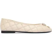 Tommy Hilfiger Logo Charm Quilted Leather Ballerinas