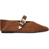 Tommy Hilfiger Tommy Jeans Suede Buckle Square Toe Ballerinas