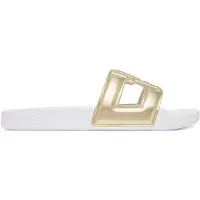 Tommy Hilfiger Pantolette 'TH Monogram Strap Pool' guld