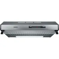 Siemens iQ100 LU62LFA51 - Kåpa - standard - bredd: 60 cm - djup: 48.2 cm - utsug och återcirkulering (-) - med inbyggd motor - rostfritt stål