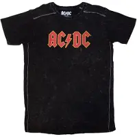 Ginza.se AC/DC: Unisex T-Shirt/Logo (Black) (Wash Collection) (Small)