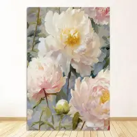 GIEKIKI Claude Monet Abstrakt Berömd Teckning Konsttryck och Poster Vintage Färgglad Gård Blomma Scenisk Havslandskap Canvas Målning Heminredning 50x75cm