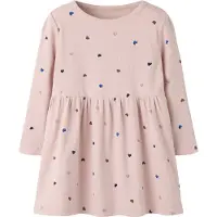 Name It Mini Klänning 'NMFNUTTI' blå / brun / pastelllila