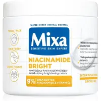 Mixa Niacinamide Bright Moisturizing And Illuminating Cream For Face, Body, And Hands - 400ml