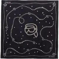 Karl Lagerfeld Scarf 'IKON' svart / vit