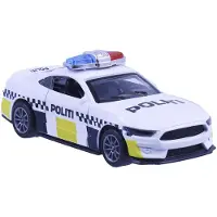 Impulse Dansk polisbil med dragfunktion, pressgjuten, 11 cm, skala 1:36