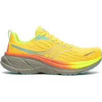Saucony Hurricane 25 Shoes Yellow Gray SS26, Size 45 - EUR