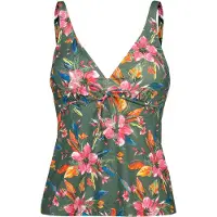 LASCANA Tankinitopp oliv / orange / rosa