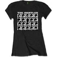 Ginza.se The Beatles: Ladies T-Shirt/Hard Days Night Faces Mono (Black) (Large)
