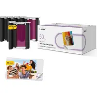 Lirene Liene 2x3 fotopapper, 50 ark + 5 bläckpatroner
