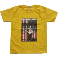 Ginza.se Jimi Hendrix: Kids T-Shirt/Peace Flag (Yellow) (11-12 Years)