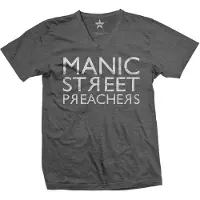 Ginza.se Manic Street Preachers: Unisex T-Shirt/Reversed Logo (Charcoal Grey) (X-Large)