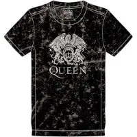 Ginza.se Queen: Unisex T-Shirt/Classic Crest (Black) (Wash Collection) (XX-Large)