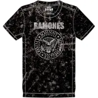 Ginza.se Ramones: Unisex T-Shirt/Presidential Seal 1 (Black) (Wash Collection) (Medium)