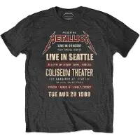 Ginza.se Metallica: Unisex T-Shirt/Seattle '89 (Black) (X-Large)