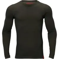 Härkila Men's Base Active L/S Round Neck Dark Willow Green