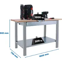 Simonwork (bancos De Trabajo) Bt6 Pro Box Arbetsbänk 865x1800x750 Mm