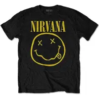 Ginza.se Nirvana: Kids T-Shirt/Yellow Happy Face (Black) (7-8 Years)