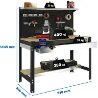 Simonwork (bancos De Trabajo) Bt3 Box Arbetsbänk 1445x910x610 Mm