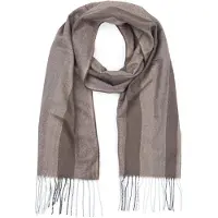 Suitable Halsduk Softfeel Herringbone Brown Brun Taupe