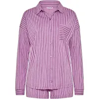 LASCANA Kort pyjamas marinblå / plommon