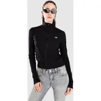 Adidas Originals Ess Rib Fz TT Hoodie med Dragkedja black Storlek L