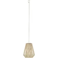 LINDBY Solcellslampa Austas , dimbar, Creme / bärnsten, Syntetmaterial, Modern, Solcellslampor