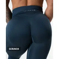 Relode Hybrid Seamless Tights - Dark Navy - XXS / Scrunch