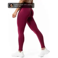 Relode Aura Seamless Scrunch Tights - Cherry