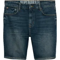 Superdry för män. M7110394A Vintage Straight Shorts blå (34), Casual, Bomull, Denim