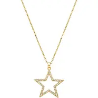 Luxenter Luxenterhalsband med glänsande zirkoner 18K guldfinish - Sanem